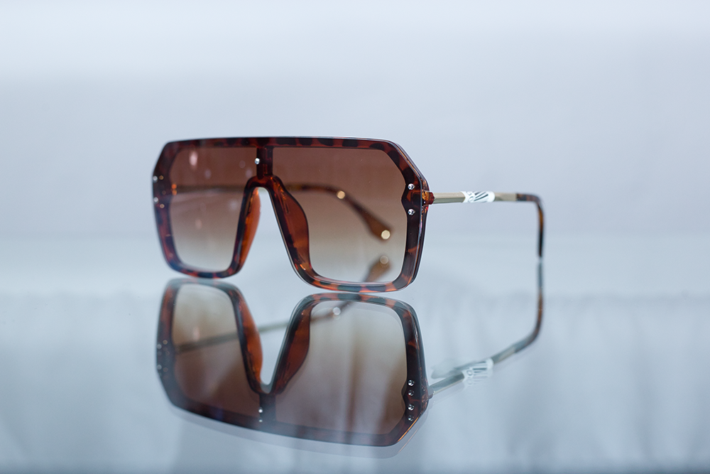 AQUA ADORE Custom Swim Wear | Brown Sunglasses