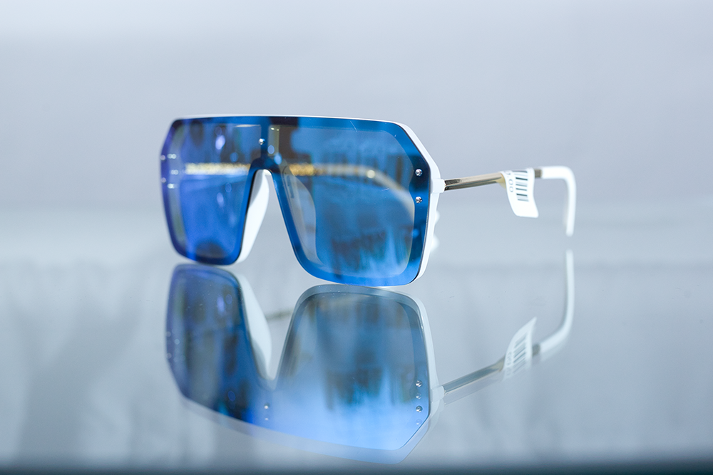 AQUA ADORE Custom Swim Wear | Blue Sunglasses